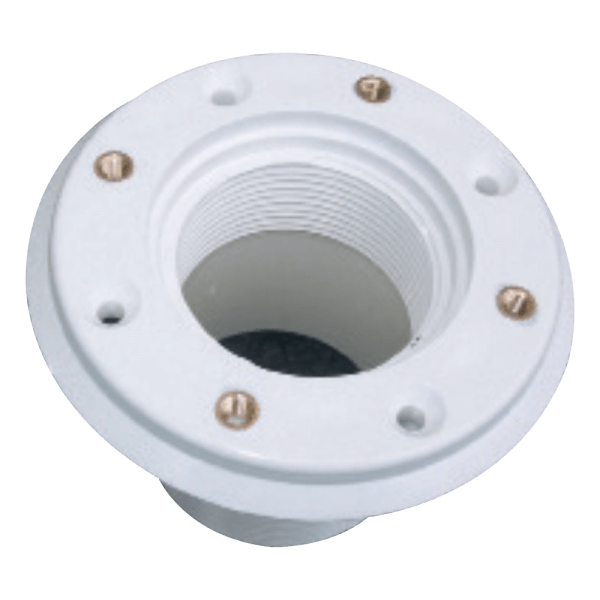42329000 Return fitting masonry/liner RL337, insert, white Форсунка подачи, с латунными вставками