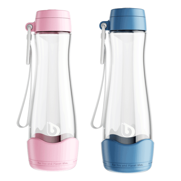 Питьевая бутылочка BWT из стекла с силиконовым чехлом и именной биркой