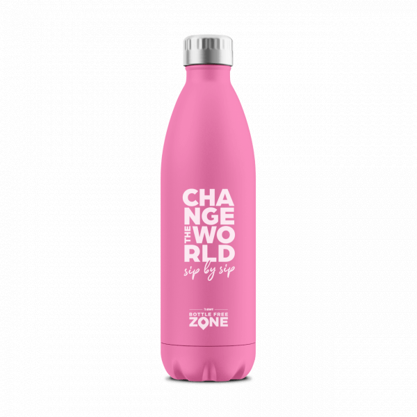 125549183 Бутылка-термос для питьевой воды 500мл Edition Pink Bottle free zone без персонализации