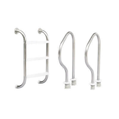 Rambouillet лестница из нерж. стали со ступенями из нержавеющей стали